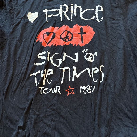 Prince Sign O The Times Tour Shirt Official Reprint XL - Picture 1 of 3
